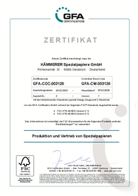 [Translate to Englisch:] FSC® Chain-of-Custody (FSC® C119542)